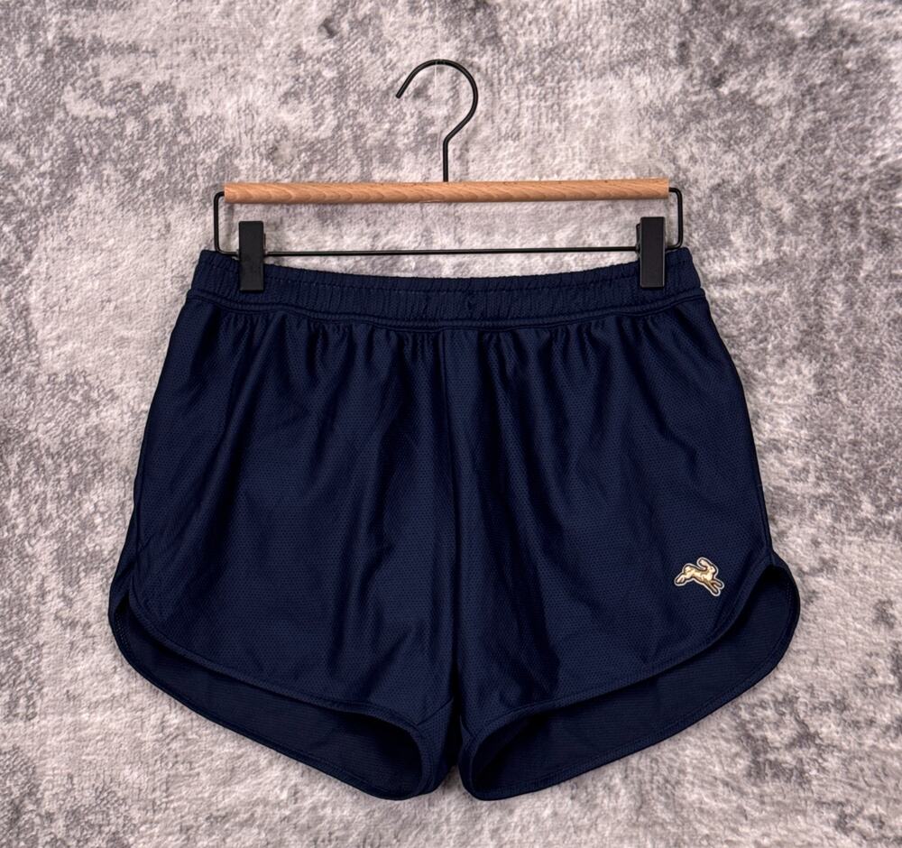 Tracksmith Van Cortlandt Shorts Small Mens Blue Mesh Elastic Waist 4" Running